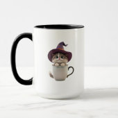 Cute Heks Kat Halloween Koffiemok Mok (Links)