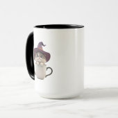 Cute Heks Kat Halloween Koffiemok Mok (Voorkant links)