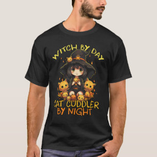 Cute heks Zwarte Kat Kostuum Halloween Meisjes Hek T-shirt