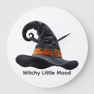 Cute Heksenhoed Halloween Griezelen T-Shirt Grote Klok