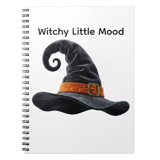 Cute Heksenhoed Halloween Spoken Notitieboek (Voorkant)
