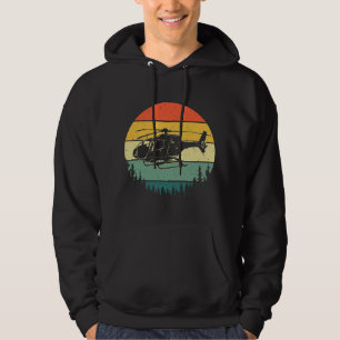 Cute helikopterkunst voor mannen vrouwen Aviator H Hoodie