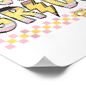 Cute Hello Fourth Grade Pencil Bow Back To School Poster (Hoek)