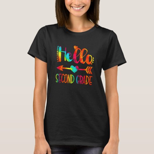 Cute Hello Second Grade 2nd Grade Back To School G T-shirt (Voorkant)