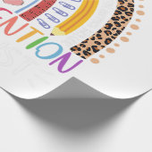 Cute Helpt kleine handen bij kinderarbeid Cadeaupapier (Hoek)