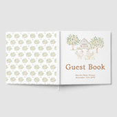 Cute Hens Farm Barn Baby Shower Guest Book Gastenboek (Volledig)
