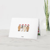 Cute Herd of Horses Prettige feestdagen paardenker Kaart (Achterkant)