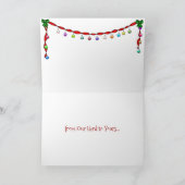 Cute Herd of Horses Prettige feestdagen paardenker Kaart (Binnen)