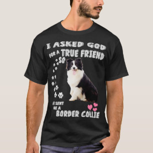 Cute Herding Dog Mam Pap Lover Costume, Lila Bord T-shirt