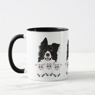 Cute Herding Dog & Sheep Mok