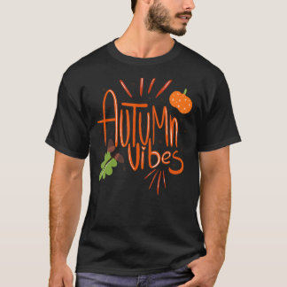 Cute Herfst Autumn Vibes Graphic Women's T-shirt