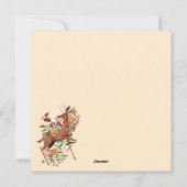 Cute Herfst Beer Note Card Feestdagenkaart (Achterkant)