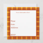 Cute Herfst Celebration scarecrow Kaart (Achterkant)