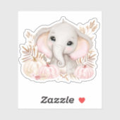 Cute Herfst Elephant Vinyl Sticker (Vel)