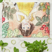 Cute Herfst Elf Keukenhanddoek (Gevouwen)