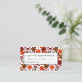 Cute Herfst Fox Pumpkin Acorn Maple Leaf Waterverf Afsprakenkaartje (Staand voorkant)