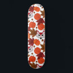 Cute Herfst Fox Pumpkin Acorn Maple Leaf Waterverf Persoonlijk Skateboard<br><div class="desc">Dit leuke en coole patroon is perfect voor de herfst en het najaar. Hij heeft een handbeschilderde rode, zwarte en witte, schattige vos; bruine, kastanje en woeste rode waterverf bladeren; kleine bruine eikels, en oranje pompoenen bovenop een eenvoudige witte achtergrond. Zijn artsy, modern, schattig, uniek en origineel. Stijlvol met dit...</div>