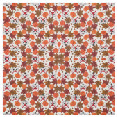 Cute Herfst Fox Pumpkin Acorn Maple Leaf Waterverf Stof (Swatch)