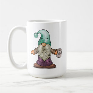 Cute Herfst Gnome met koffie Mok