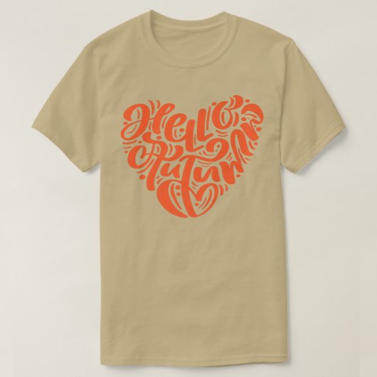Cute Herfst Hallo herfst Womens Graphic T-shirt (Design voorkant)