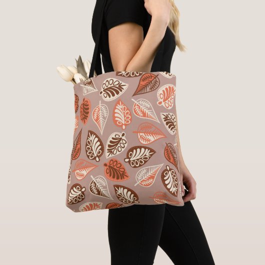 Cute Herfst Leaf Canvas tas (Dichtbij)