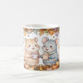 Cute Herfst Muizen Pumpkin Spice Mok (Center)