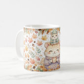 Cute Herfst Muizen Pumpkin Spice Mok (Voorkant links)