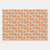 Cute Herfst Pumpkin Falling Pattern Inpakpapier Vel (Voorkant)
