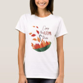 Cute Herfst Sweet Herfst/ Umbrella T-shirt (Voorkant)