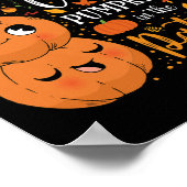 Cute Herfst Teach Cutest Pumpkin in Patch Teacher Poster (Hoek)