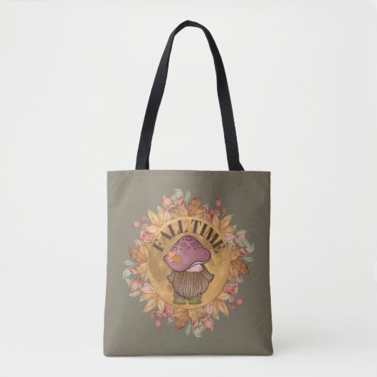 Cute Herfst Time Gnome Tote Bag (Voorkant)