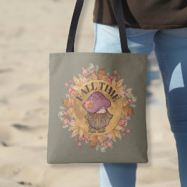 Cute Herfst Time Gnome Tote Bag