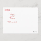 Cute Herfst  Truck Happy Thanksgiving Briefkaart (Achterkant)