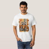 Cute Herfst Wasbeer Coffieliefhebber Shirt | Cozy (Voorkant volledig)