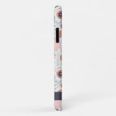 Cute Herhaling roze crème Botanische Floral Print Case-Mate iPhone Case (Achterkant/rechts)