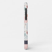 Cute Herhaling roze crème Botanische Floral Print Case-Mate iPhone Case (Achterkant/links)