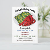 Cute hermit crab cartoon illustration kaart (Staand voorkant)