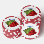Cute hermit crab cartoon illustration poker chips (Opstapeling)