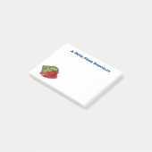 Cute hermit crab cartoon illustration post-it® notes (Schuin)