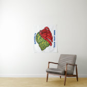 Cute hermit crab cartoon illustration wandkleed (In situ)
