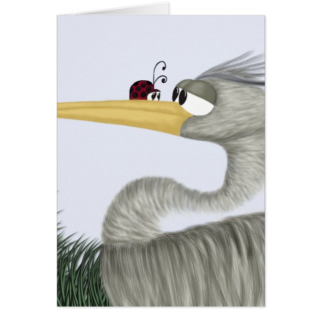 Cute Heron en Ladybug (Voorkant)