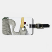 Cute Heron en Ladybug Bagagelabel (Voorkant horizontaal)