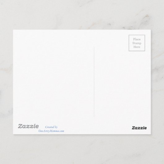 Cute Heron en Ladybug Briefkaart (Achterkant)