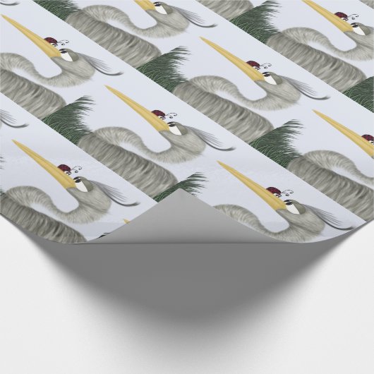 Cute Heron en Ladybug Cadeaupapier (Hoek)