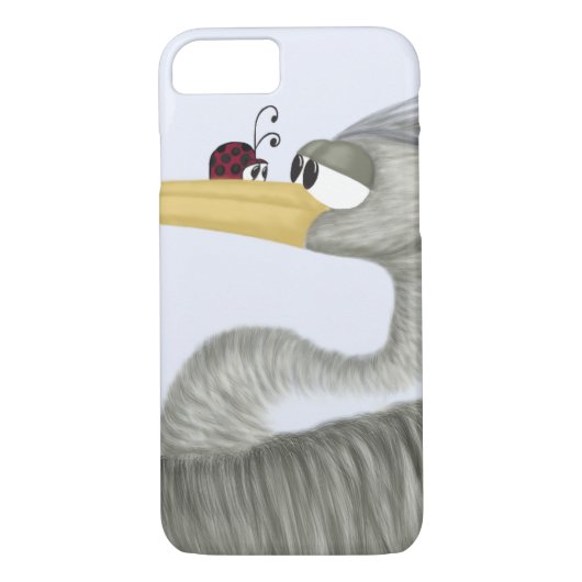 Cute Heron en Ladybug Case-Mate iPhone Case (Achterkant)