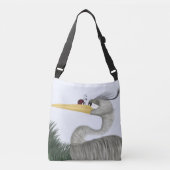 Cute Heron en Ladybug Crossbody Tas (Voorkant)