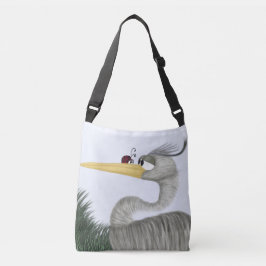Cute Heron en Ladybug Crossbody Tas