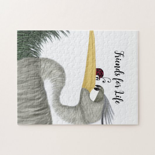 Cute Heron en Ladybug Legpuzzel (Horizontaal)