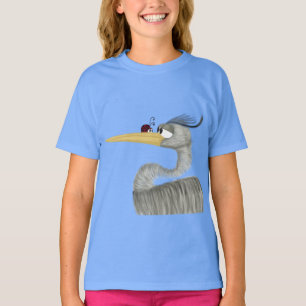 Cute Heron en Ladybug T-shirt
