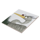 Cute Heron en Ladybug Tegeltje (Zijkant)